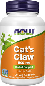 NOW Foods - Uña de Gato 500 mg, 100 Cápsulas Vegetales