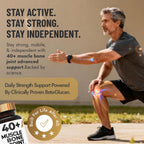 40+ Muscle Bone Joint Support | Posbiótico Polycan® Estudiado Clínicamente | Apoyo para Salud Ósea, Muscular y Articular | 60 Cápsulas