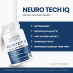 Neuro Tech IQ - Suplemento para la Concentración (300 Cápsulas, Paquete de 5)