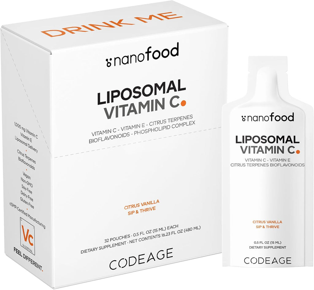 Codeage Liposomal Vitamin C Liquid 1000 mg - 32 Sobres