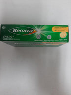 Berocca Energy Vitaminas B y C Sabor Mango y Naranja 45 Comprimidos Efervescentes