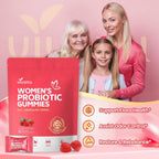 VivoNu Probióticos Femeninos en Gominolas - Equilibrio Vaginal y Digestivo - 60 Gominolas de Arándano Rojo