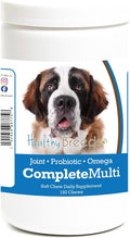 Healthy Breeds Saint Bernard Multivitamínico Todo en Uno 120 Masticables