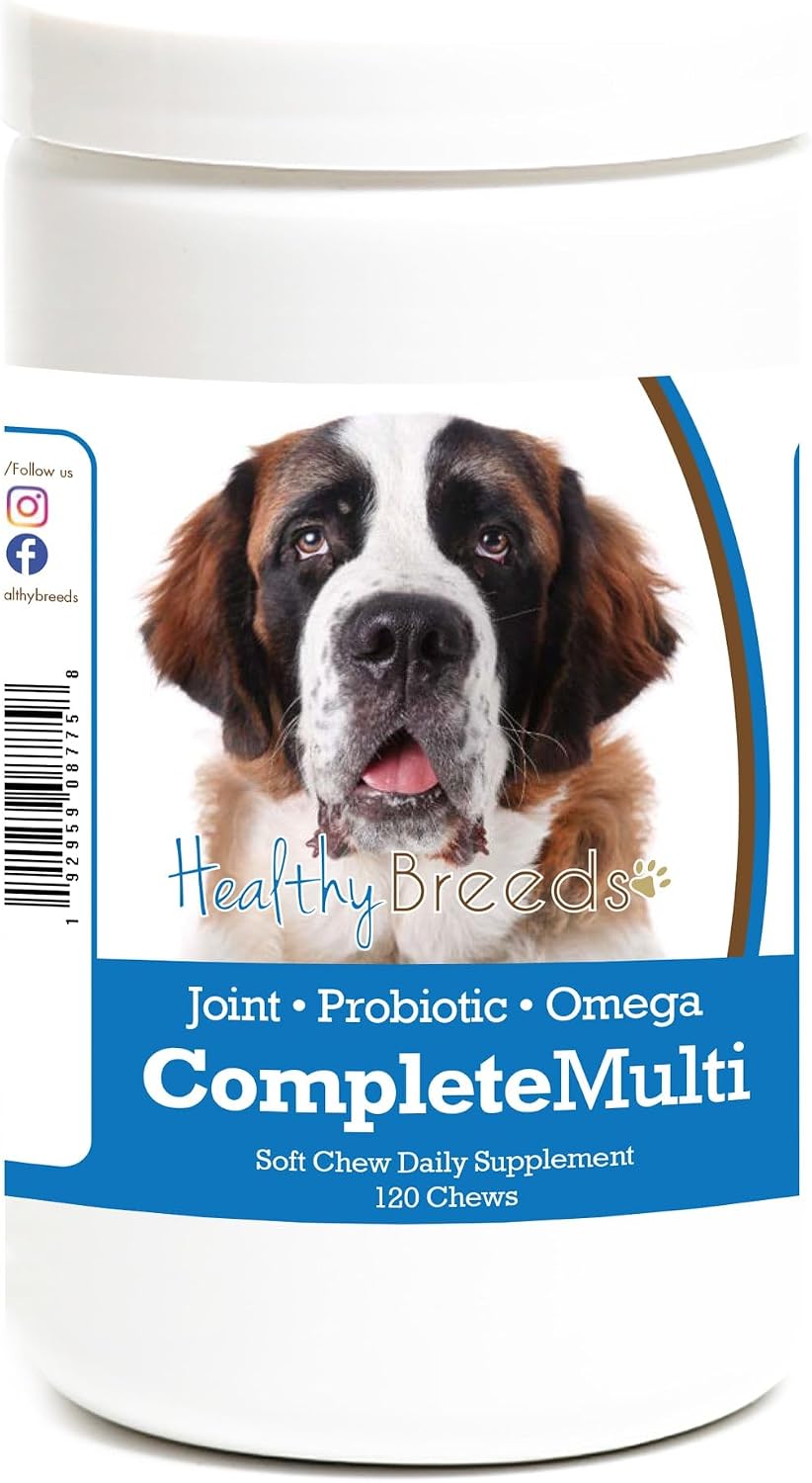 Healthy Breeds Saint Bernard Multivitamínico Todo en Uno 120 Masticables