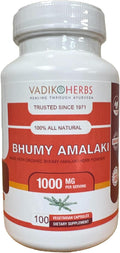 Vadik Herbs Bhumy Amalaki Orgánico (Phyllanthus amarus) - 100 Cápsulas Vegetales