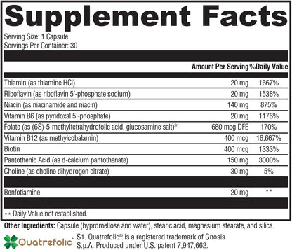 XYMOGEN Complejo B - B-Activ Vitaminas B – Quienes buscan un apoyo para su sistema nervioso y niveles de energía – Image 7