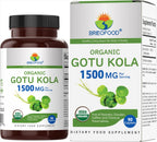 Gotu Kola Orgánico 1500mg, 90 Comprimidos Vegetarianos