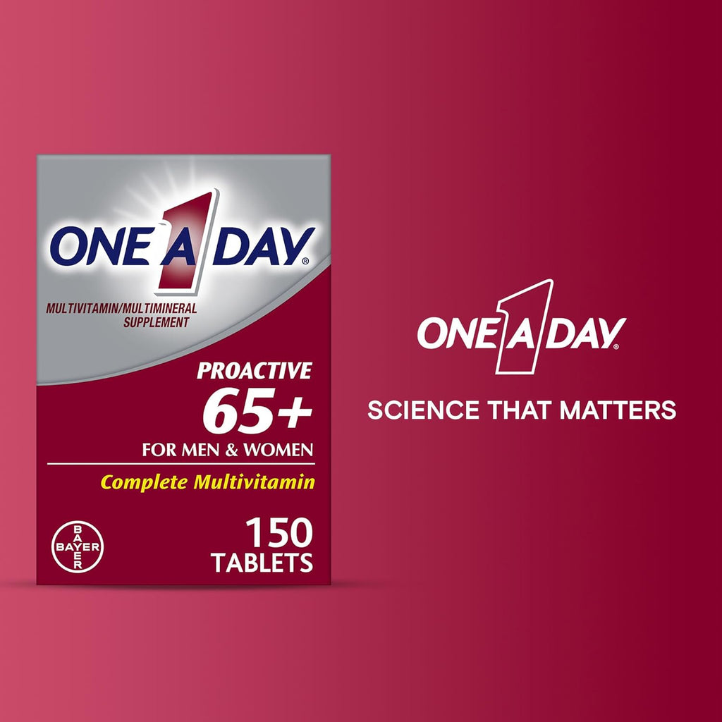 One A Day Proactive 65+ Multivitamínico para Hombres y Mujeres, 150 Comprimidos