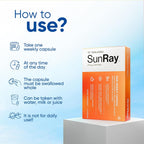 Sunray® Calcifediol – Suplemento de Vitamina D Activa de Alta Biodisponibilidad | 4 Cápsulas Semanales