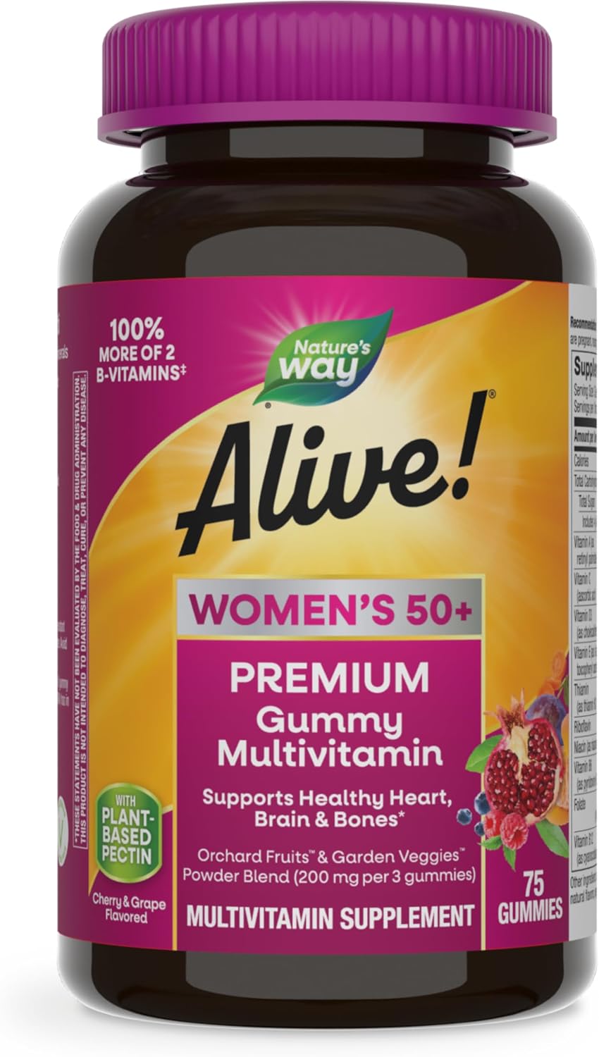 Nature's Way Alive! Multivitamínico prémium en gomitas para mujeres de 50+