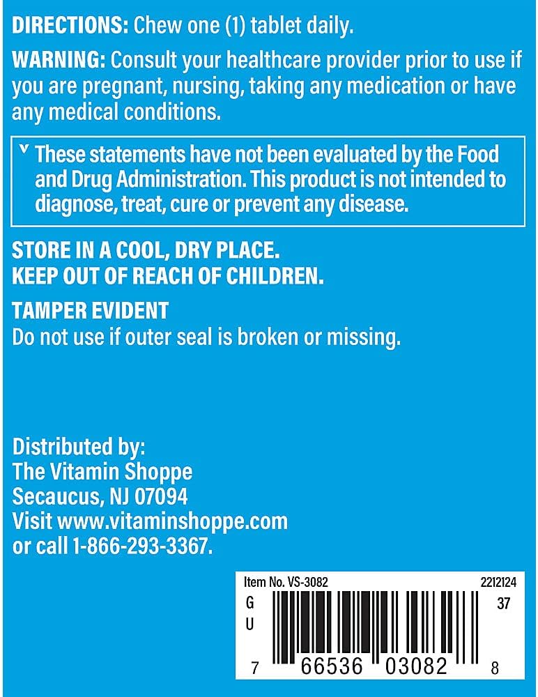 The Vitamin Shoppe Vitamina C 500 mg, 100 comprimidos
