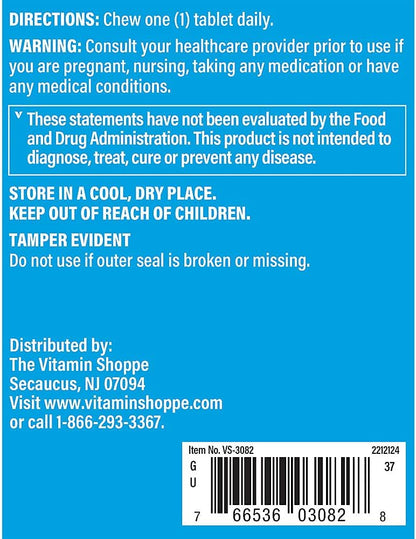 The Vitamin Shoppe Vitamina C 500 mg, 100 comprimidos – Image 3