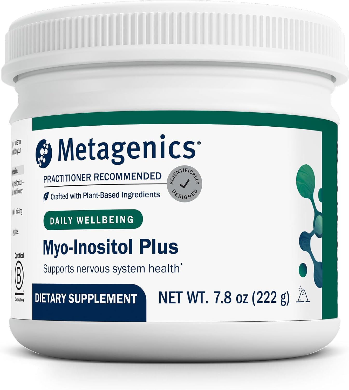 Metagenics Cenitol - Suplemento de Inositol y Magnesio, 221g