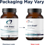 Designs for Health ADK Evail - 5000 UI Vitamina D3 con Vitaminas A, E y K (K1+K2) - Complejo Liposoluble - 60 Cápsulas blandas