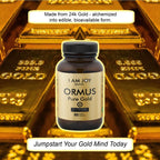 I Am Joy co. Ormus Gold Cápsulas - Elementos Monoatómicos con Adaptógenos, Maca y Ashwaganda - 60 Cápsulas Veganas