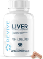 Revive MD Limpieza Hepática Natural - Complemento para el Hígado con Cardo Mariano, NAC y TUDCA - 120 Cápsulas