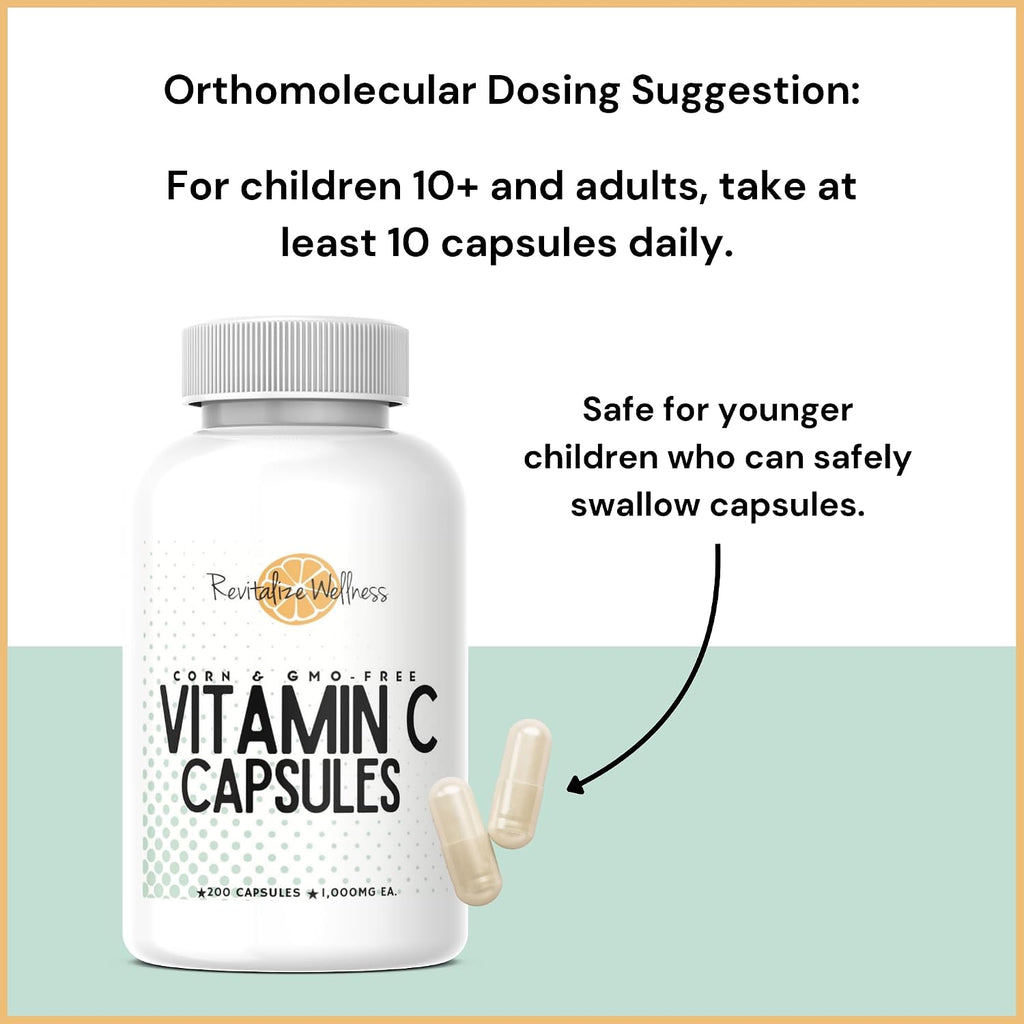 Revitalize Wellness Vitamina C Cápsulas 1000 mg - 200 Cápsulas