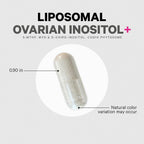 Codeage Liposomal Ovarian Inositol+ - Myo-Inositol y D-Chiro-Inositol 40:1, Folato 5-MTHF, CoQ10, 120 Cápsulas