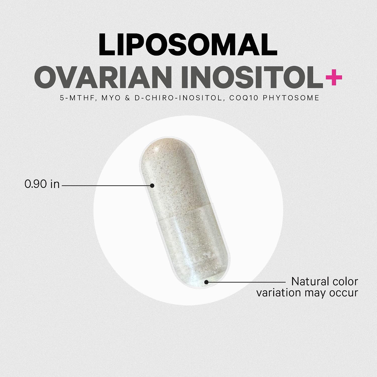 Codeage Liposomal Ovarian Inositol+ - Myo-Inositol y D-Chiro-Inositol 40:1, Folato 5-MTHF, CoQ10, 120 Cápsulas