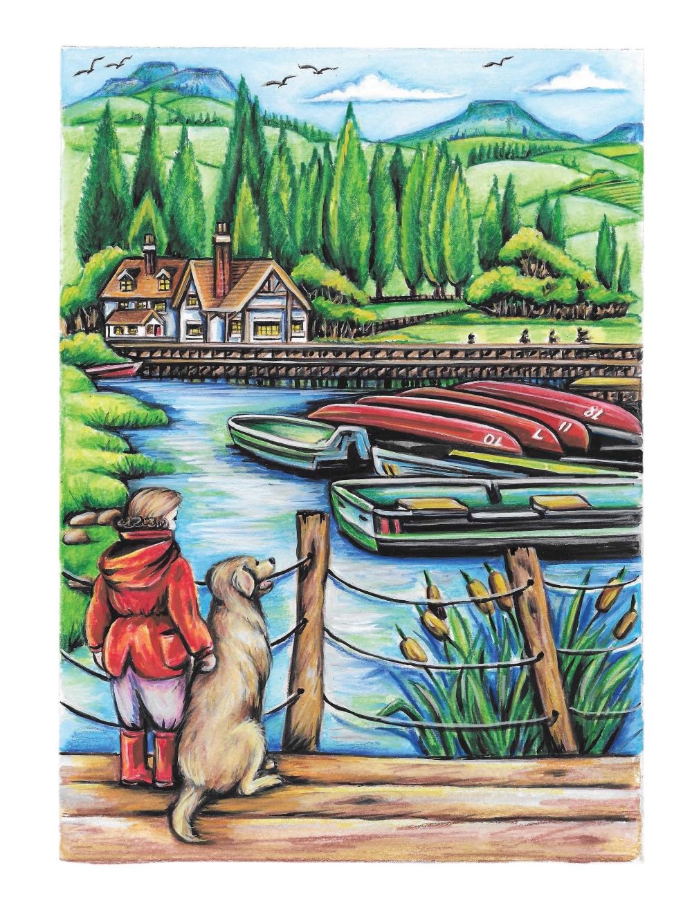Creative Haven Country Charm: Adult Coloring Book
