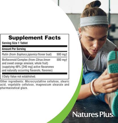 NaturesPlus Biorutin - 1000 mg, 90 Comprimidos - Complejo de Bioflavonoides y Rutina – Image 5