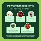 WellWithAll Multivitamínico para Mujeres | Complemento Diario con Vitaminas, Minerales y Hierro | 60 Comprimidos
