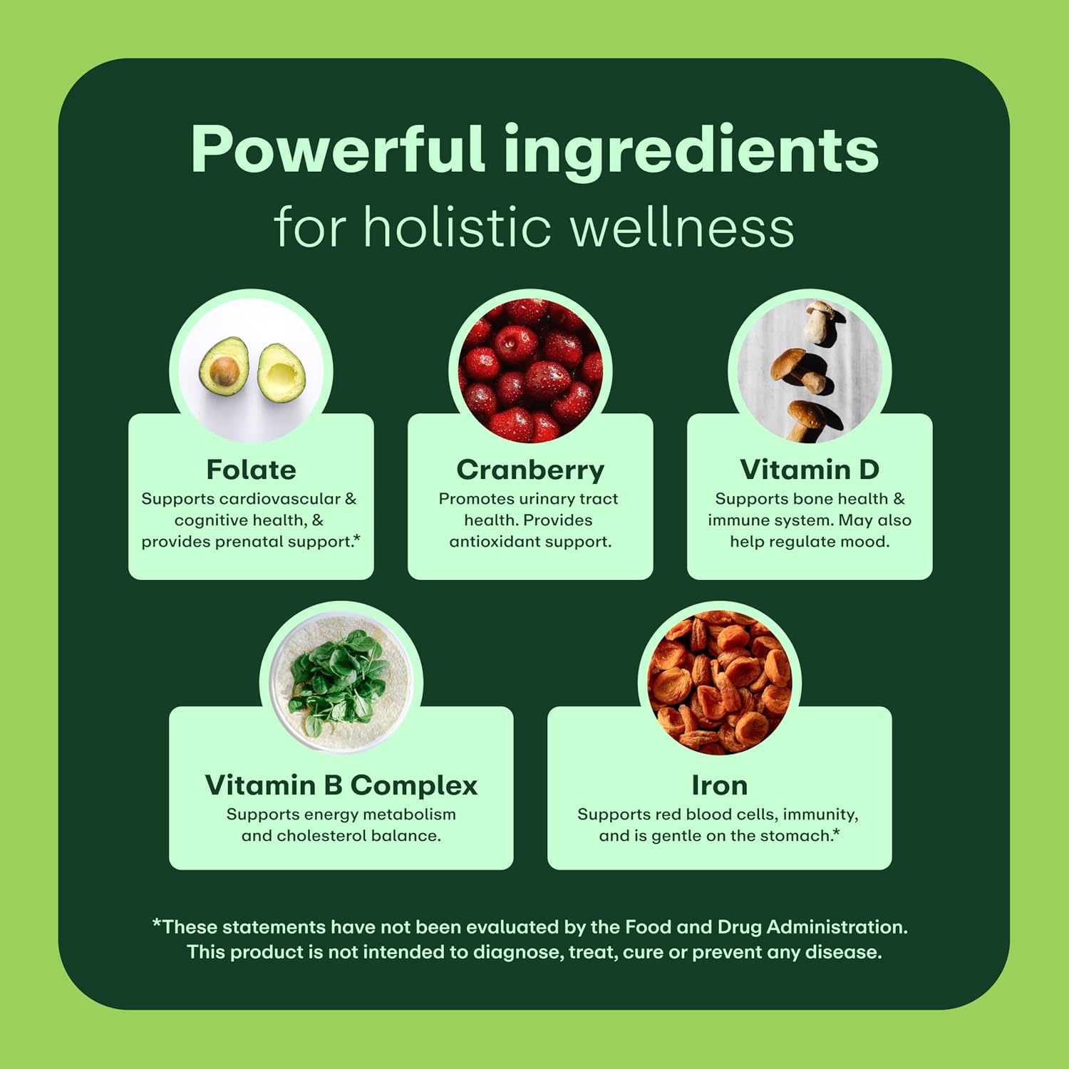 WellWithAll Multivitamínico para Mujeres | Complemento Diario con Vitaminas, Minerales y Hierro | 60 Comprimidos