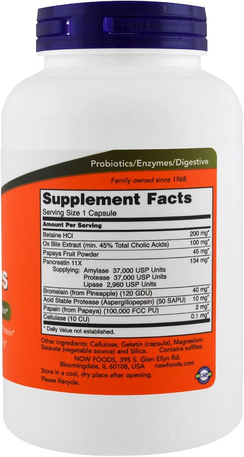 Now Foods Super Enzymes 180 Cápsulas, Pack de 2