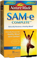 Nature's Made SAM-e Complete 400 mg, 36 Comprimidos (Paquete de 2)