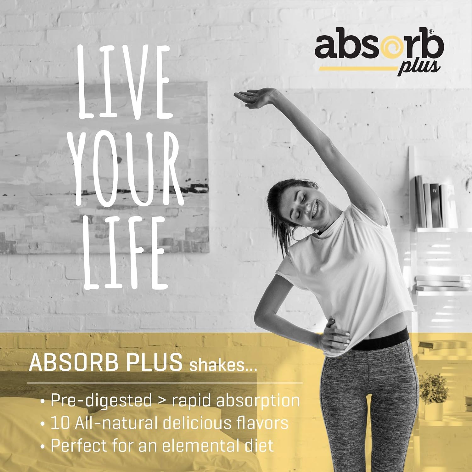 Absorb Plus Isolate Protein – Complemento Alimenticio con Proteína de Suero, Sabor Plátano y Coco (1 kg)