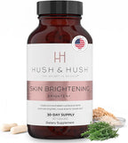 Hush & Hush Brighten+ Suplemento de Vitamina C para Piel Radiante, 60 Cápsulas