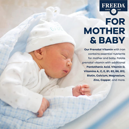 FREEDA Prenatal Vitamin - Complejo Prenatal – Vitamina C: Aumenta la absorción de hierro y contribuye al – Image 5
