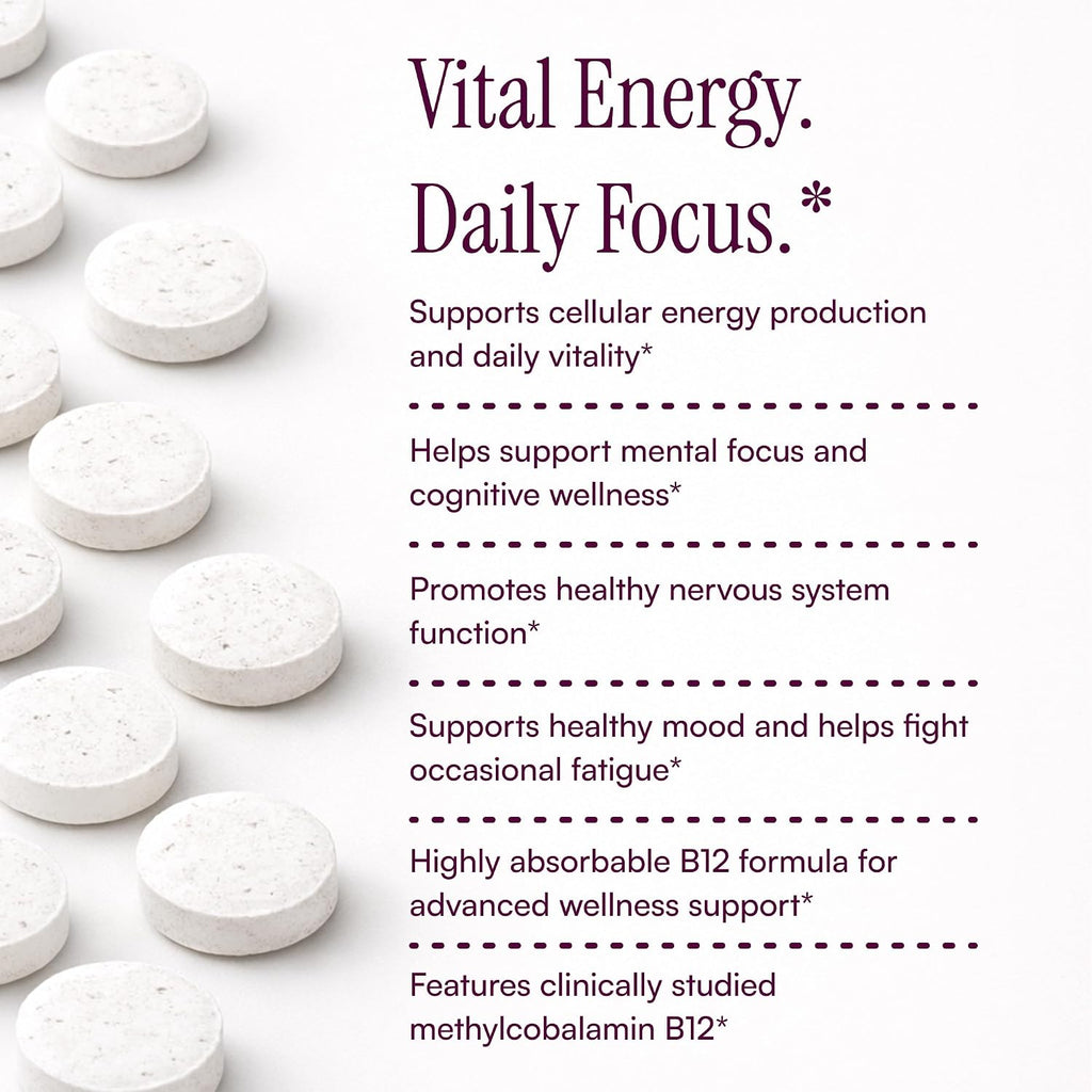 Purity Products MyVitamin B-12 ProClinical Melt - Metilcobalamina B12 1000 mcg con D3 y Biotina - 30 Comprimidos