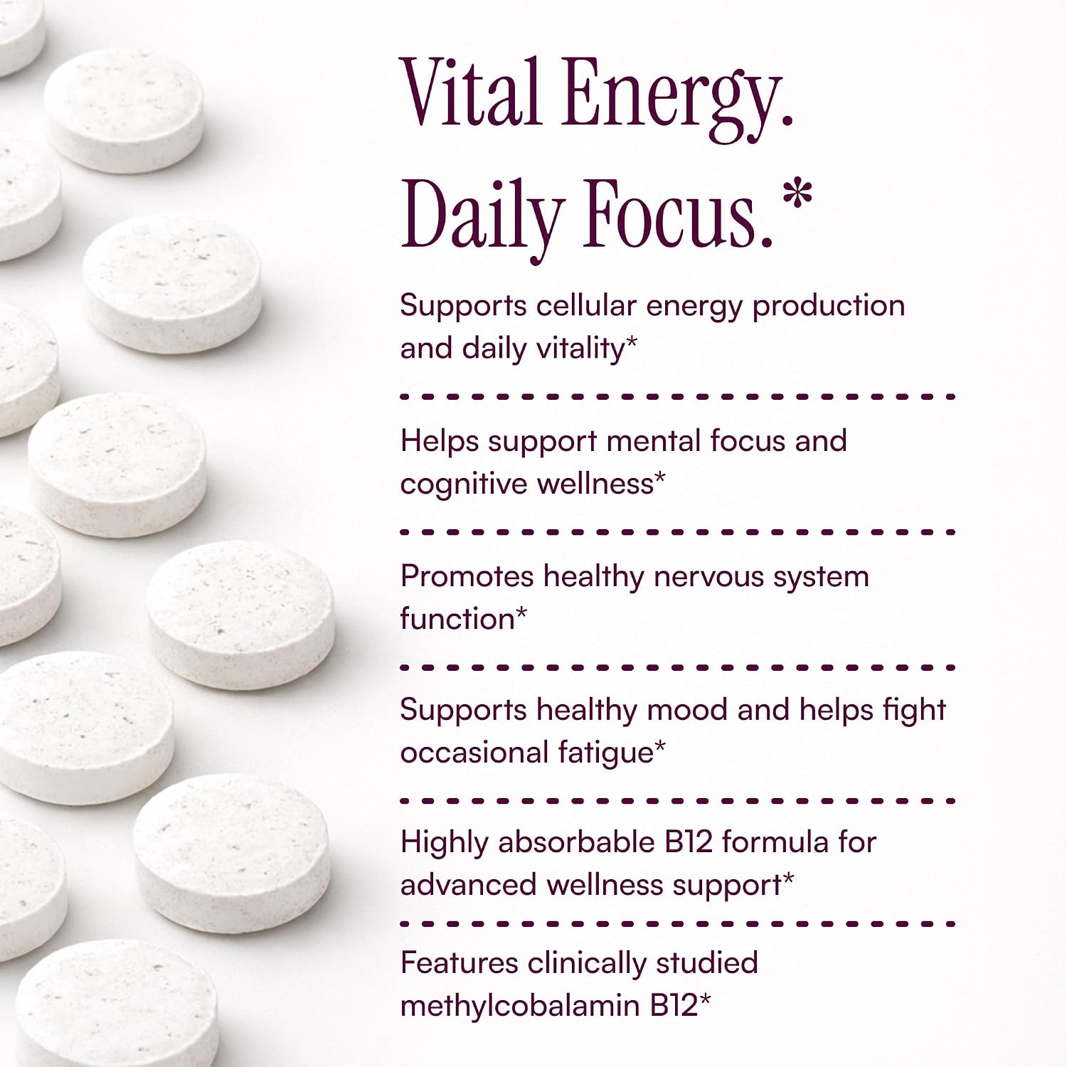 Purity Products MyVitamin B-12 ProClinical Melt - Metilcobalamina B12 1000 mcg con D3 y Biotina - 30 Comprimidos