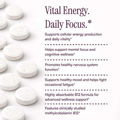 Purity Products MyVitamin B-12 ProClinical Melt - Metilcobalamina B12 1000 mcg con D3 y Biotina - 30 Comprimidos – Image 5