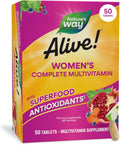 Nature's Way Alive! Multivitamínico Completo para Mujeres, 50 Comprimidos