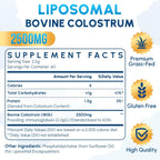 Zdoroviye Liposomal Bovine Colostrum Powder Supplement 2500 mg, 60 Servings