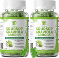 Lukaree Gominolas de Soursop Graviola - 2 Paquetes - Extracto Concentrado con Vitamina C y Zinc - 60 Gominolas