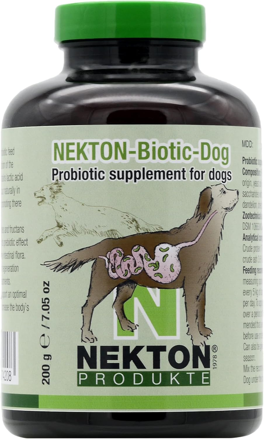 Nekton Biotic-Dog Suplemento Probiótico para Perros 200 g (7 oz)