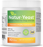 Natur-Yeast Levadura de Cerveza para Perros y Gatos - 90 Snacks Blandos - Apoyo al Sistema Inmunitario y Digestión