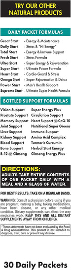 Heart Start All-in-One Daily Vitamin Pack - Apoyo Cardiovascular - 30 Días
