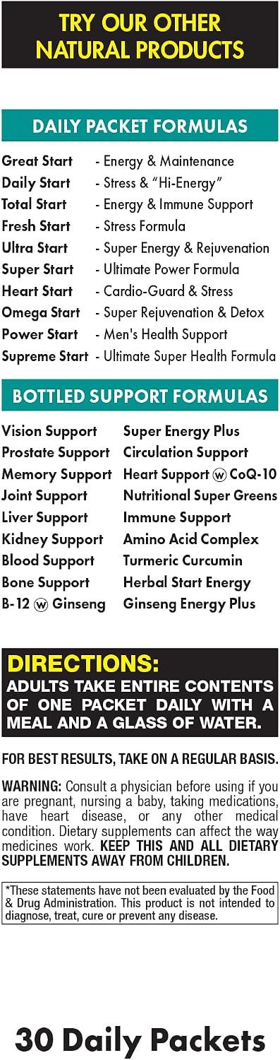 Heart Start All-in-One Daily Vitamin Pack - Apoyo Cardiovascular - 30 Días