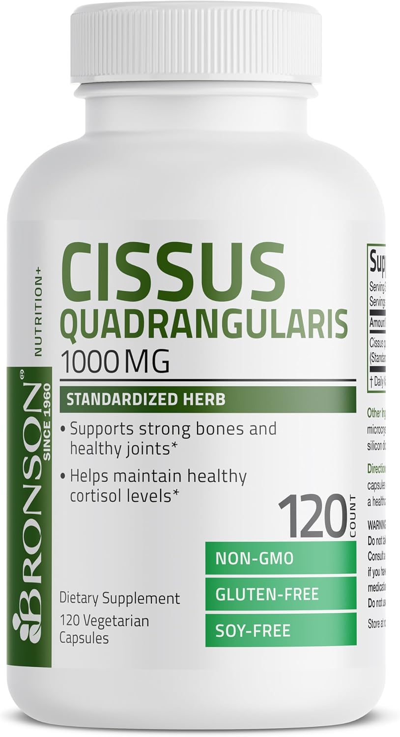 Bronson Cissus Quadrangularis Extract 1000 mg, 120 Cápsulas Vegetarianas