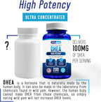 DHEA 100 mg 200 Capsules - High Potency Dehydroepiandrosterone Supplement