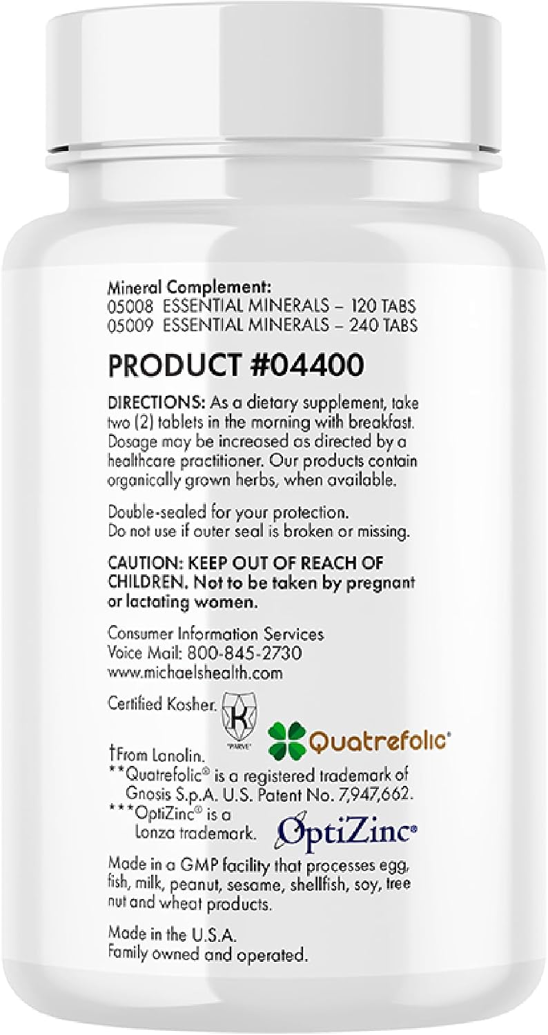 Michael's Health Naturopathic Programs Multivitamínico para Chicas Adolescentes - 60 Comprimidos Vegetarianos - Con Complejo B y Mezcla de Hierbas Femeninas - Kosher
