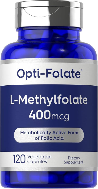 Carlyle L-Metilfolato 400 mcg | 120 Cápsulas – Crecimiento de los tejidos maternos durante el embarazo: El – Image 1