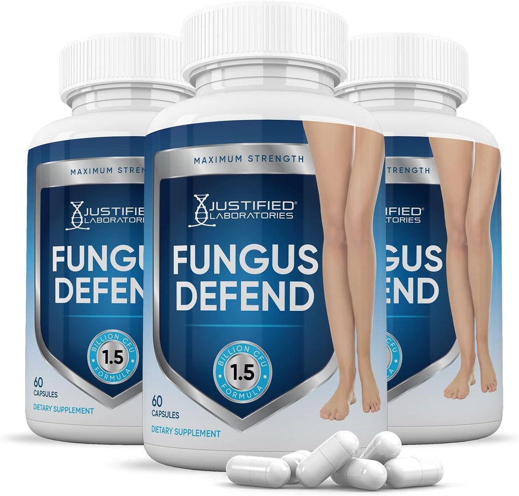 Justified Laboratories Fungus Defend Probiótico 1.5B UFC, 180 Cápsulas (3 Envases)