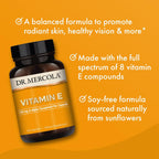 Dr. Mercola Vitamina E - Mezcla de tocoferoles y tocotrienoles - 30 cápsulas