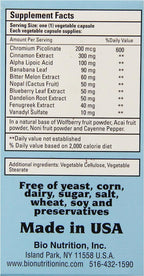 Bio Nutrition Bienestar del Azúcar en la Sangre
