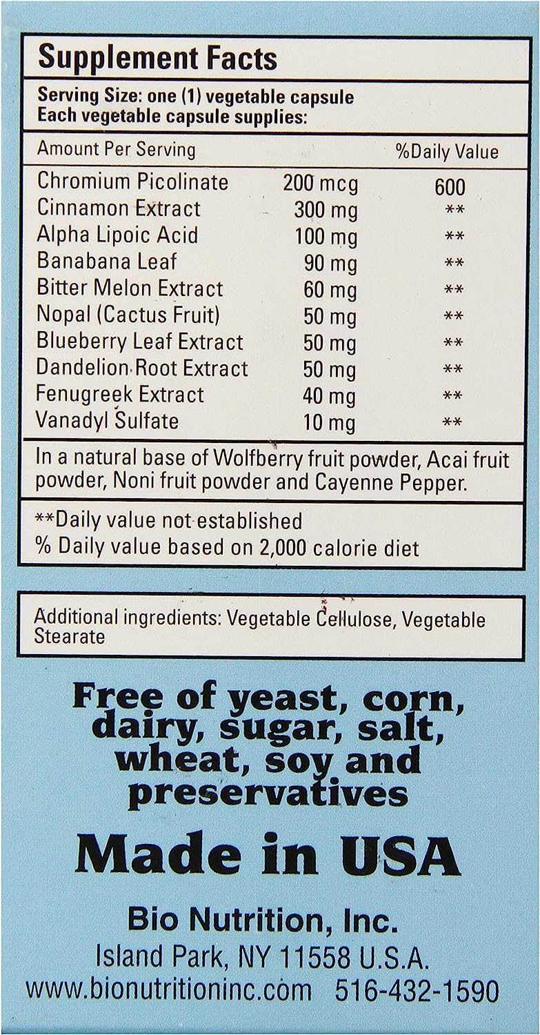 Bio Nutrition Bienestar del Azúcar en la Sangre
